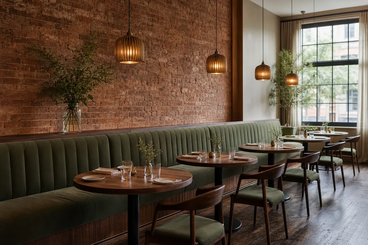 Banquette restaurant : confort et rotation des couverts